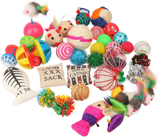 Fashion'S Talk Cat Toys Variety Pack for Kitty 20 Pieces Animals & Pet Supplies > Pet Supplies > Cat Supplies > Cat Toys Fashion's Talk   
