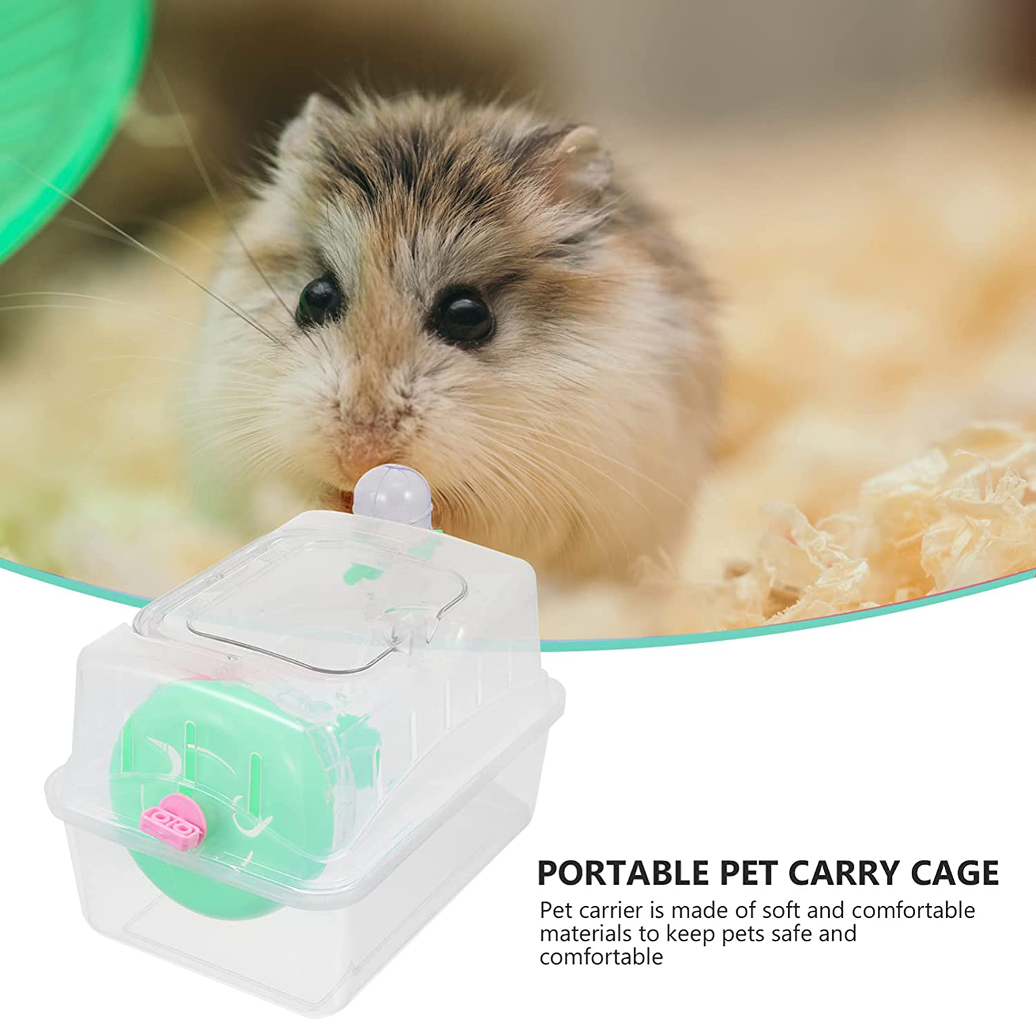 STOBOK Hamster Cage Habitat Rat House Small Animal Habitats with Water Bottle Food Dish Exercise Wheels for Mouse Chinchilla Rat Gerbil Guinea Pig