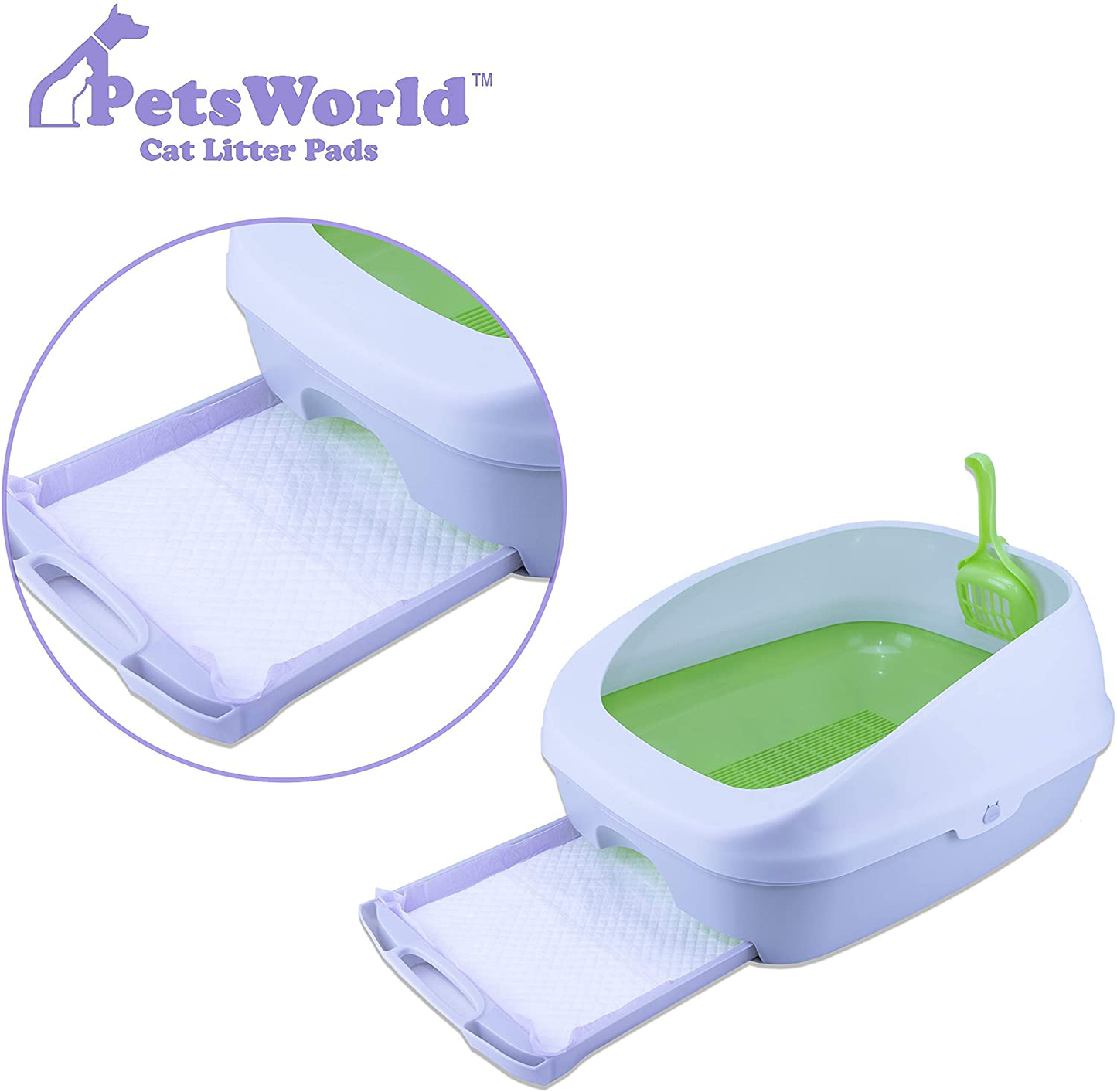 PETSWORLD Cat Pad Refills for Tidy Cats Breeze Litter System Animals & Pet Supplies > Pet Supplies > Cat Supplies > Cat Litter Box Mats PETSWORLD   