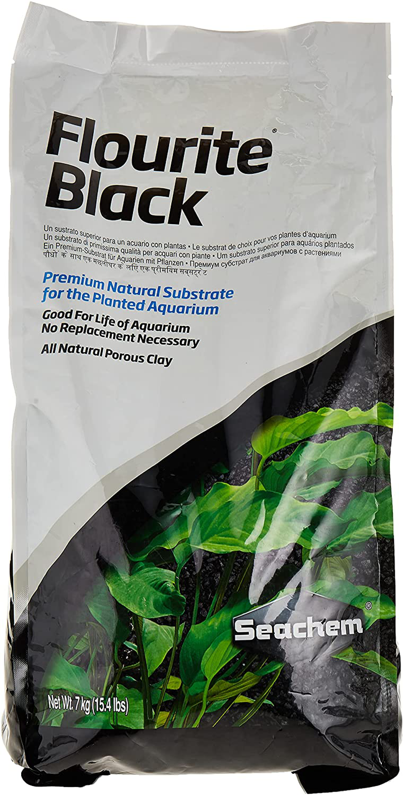 Seachem Flourite Black Clay Gravel - Stable Porous Natural Planted Aquarium Substrate 15.4 Lbs Animals & Pet Supplies > Pet Supplies > Fish Supplies > Aquarium Gravel & Substrates Seachem   