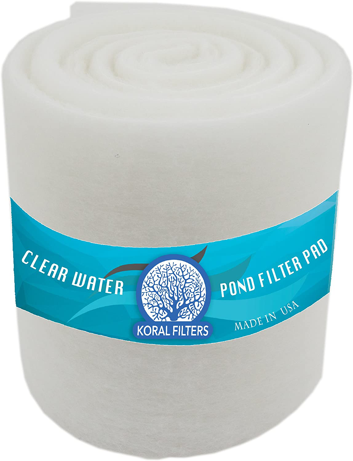 Koral Filters PRO Koi Pond Filter Pad Media Roll - Blue Bonded - 12 Inches by 72 Inches (6 Ft) by 1.25 Inches - Cut to Fit - Durable - Fish and Reef Aquarium Compatible Animals & Pet Supplies > Pet Supplies > Fish Supplies > Aquarium Filters Koral Filters Dye-Free 4ft 