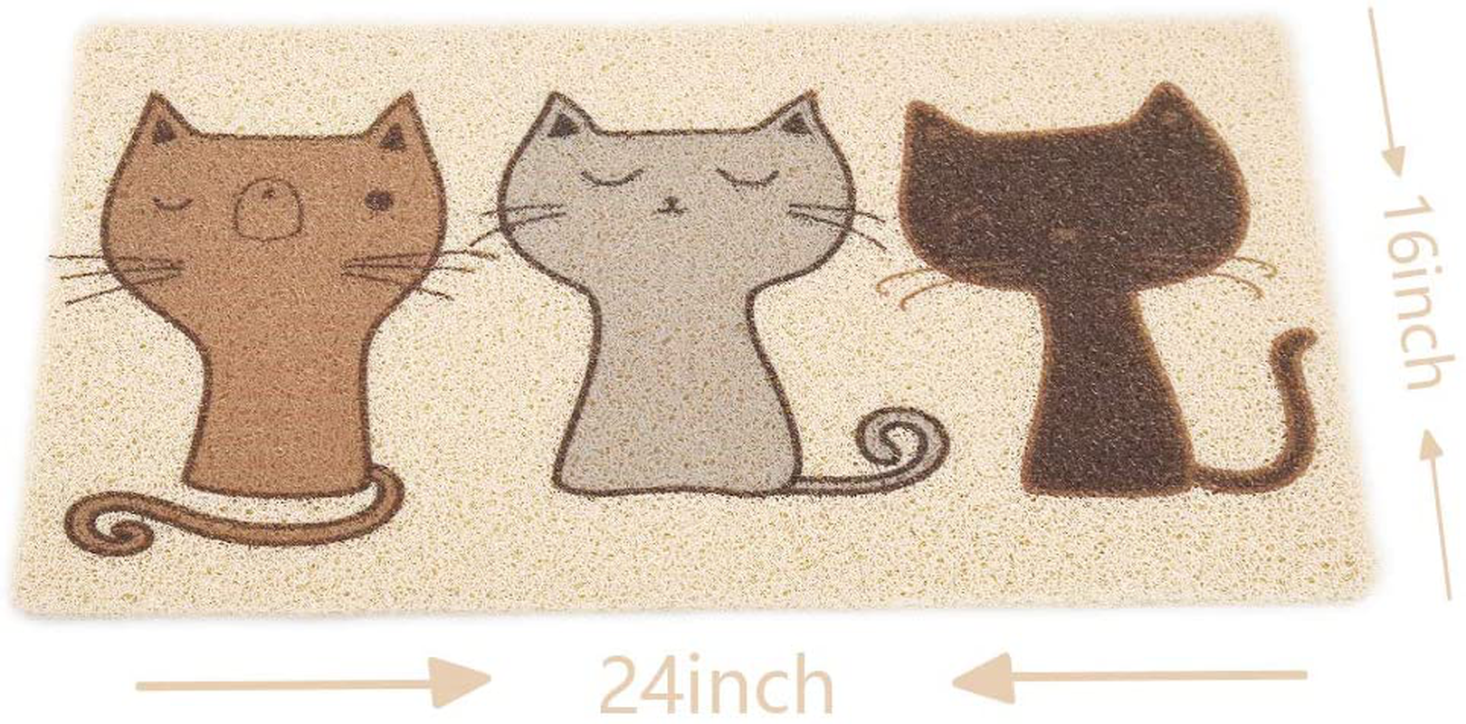 Dimolan Cat Litter Mat,Super Cute Cat Feeding Placemat for Puppy Pet Food Catching,Water-Resistant,Durable and Easy to Clean. Animals & Pet Supplies > Pet Supplies > Cat Supplies > Cat Litter Box Mats Dimolan   