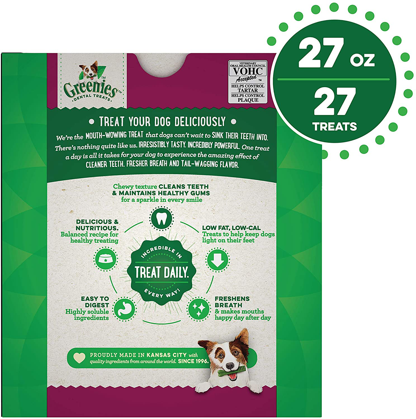 Greenies Weight Management Dental Dog Treats, 27 Oz. Animals & Pet Supplies > Pet Supplies > Dog Supplies > Dog Treats The Nutro Company   
