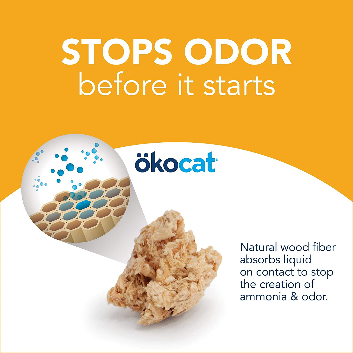 Okocat Unscented Featherwieght Clumping Wood Cat Litter