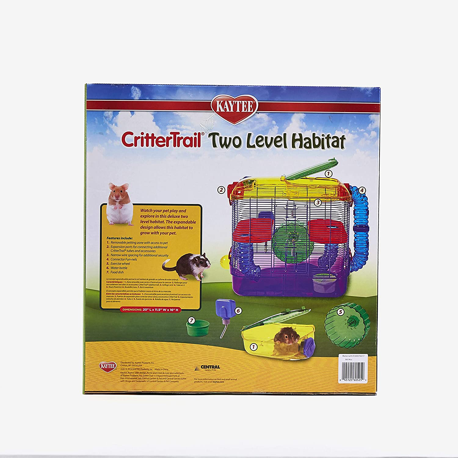 Kaytee Crittertrail Two Level Habitat Animals & Pet Supplies > Pet Supplies > Small Animal Supplies > Small Animal Habitat Accessories Central Garden & Pet   