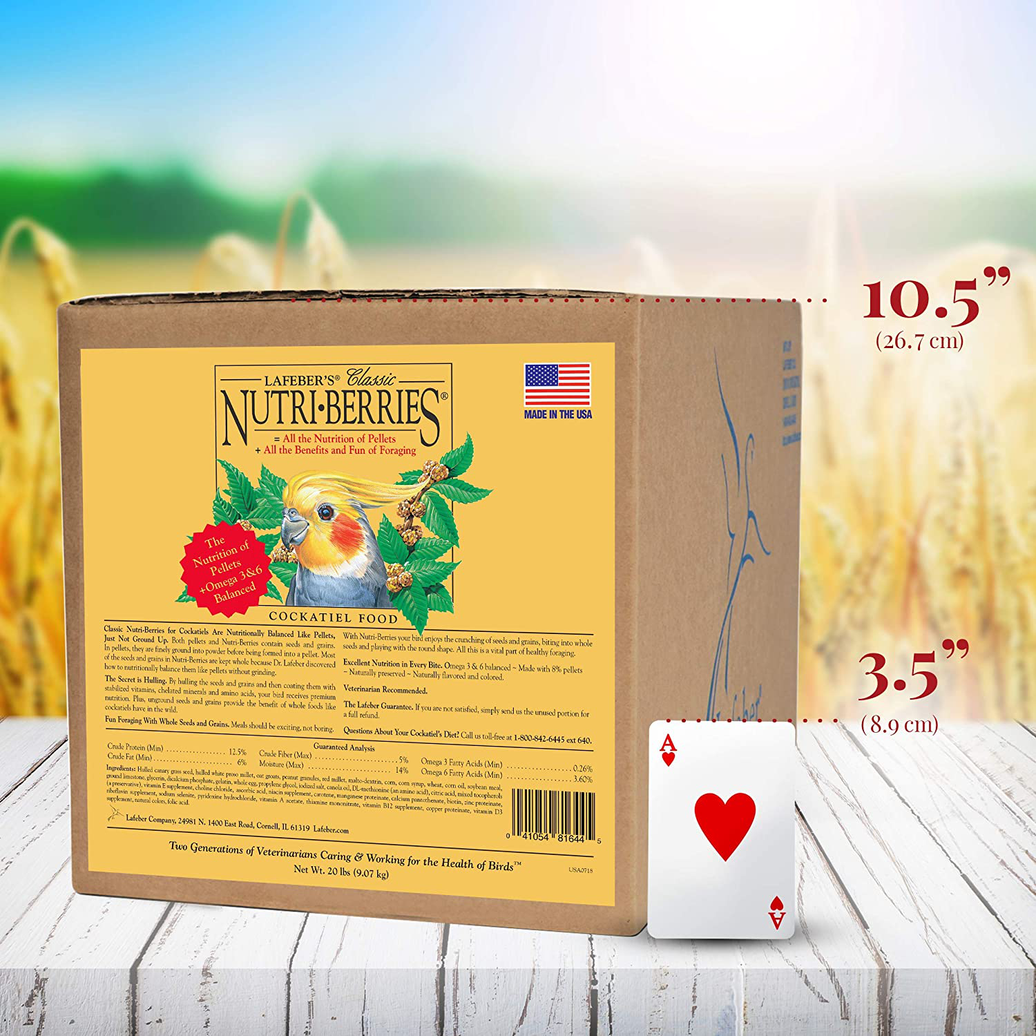 Cockatiel Classic Nutri-Berries 20 Lb Animals & Pet Supplies > Pet Supplies > Bird Supplies > Bird Food LAFEBER'S   