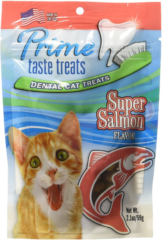 Prime Taste Treats Salmon Flavor Dental Treat for Cats, 2.1 Oz/59G Animals & Pet Supplies > Pet Supplies > Cat Supplies > Cat Treats Prime Taste Treats   
