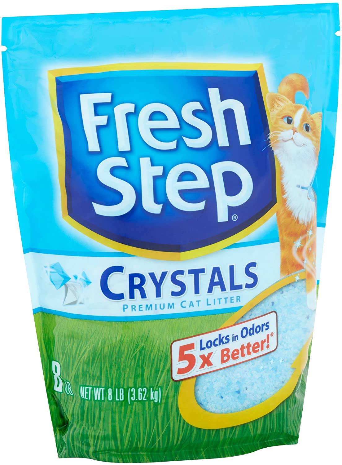 Fresh Step Crystals, Premium, Clumping Cat Litter, Scented, 8 Pounds (8 Lb - 3 Packs) Animals & Pet Supplies > Pet Supplies > Cat Supplies > Cat Litter Fresh Step   