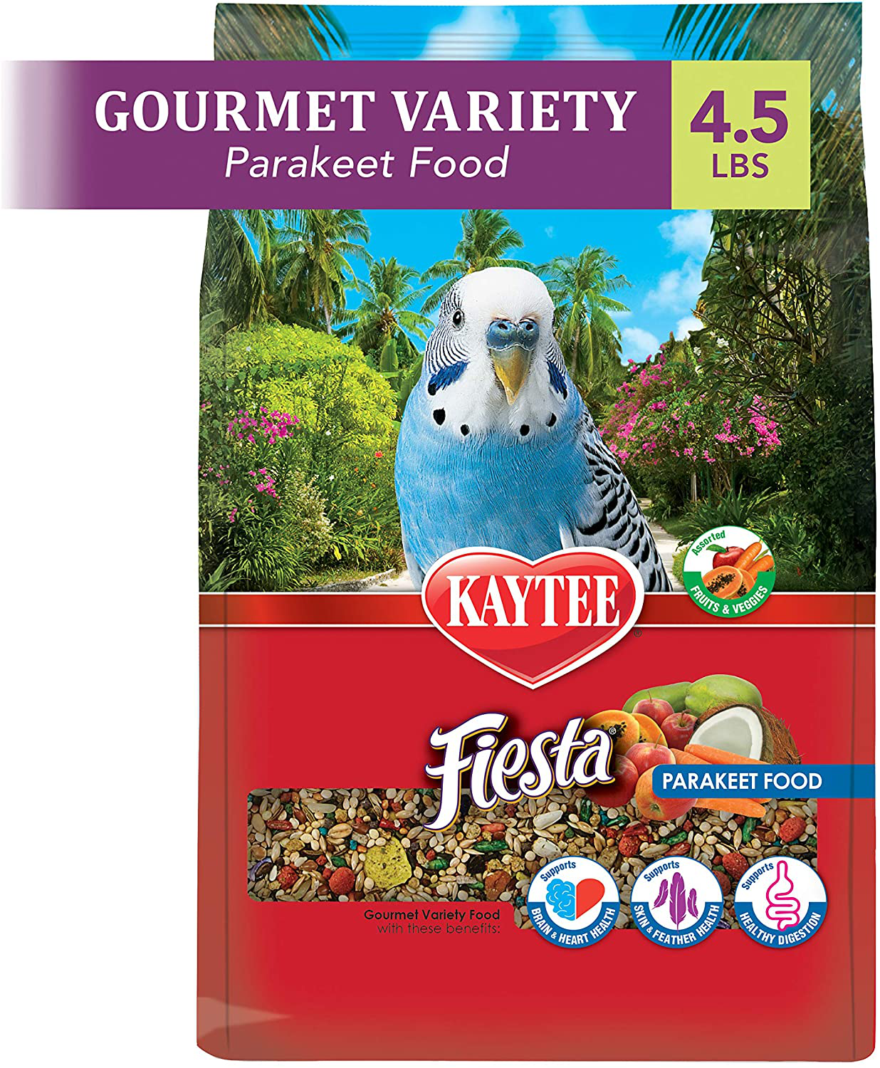 Kaytee Fiesta Parakeet Food Animals & Pet Supplies > Pet Supplies > Bird Supplies > Bird Food Kaytee   