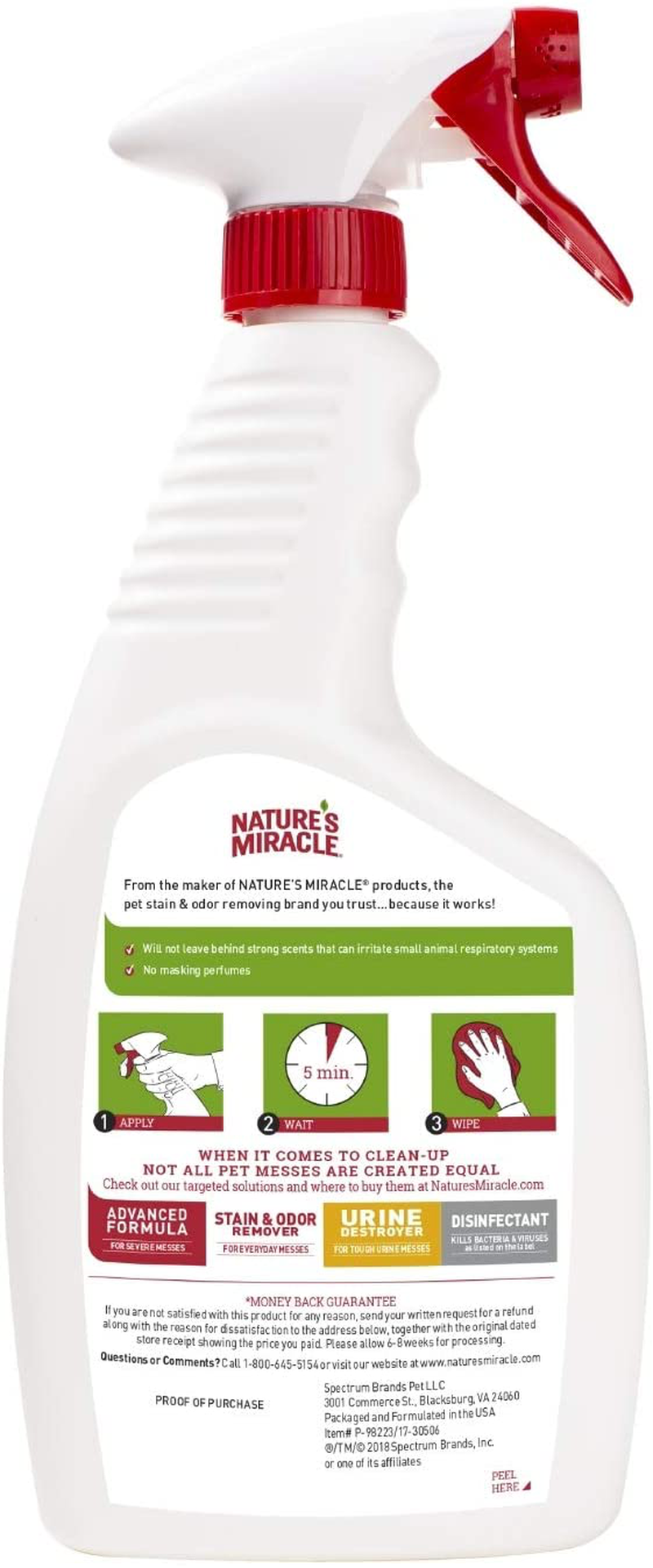 Nature’S Miracle Cage Cleaner 24 Fl Oz, Small Animal Formula, Cleans and Deodorizes Small Animal Cages, 2Nd Edition Animals & Pet Supplies > Pet Supplies > Small Animal Supplies > Small Animal Treats Nature's Miracle   