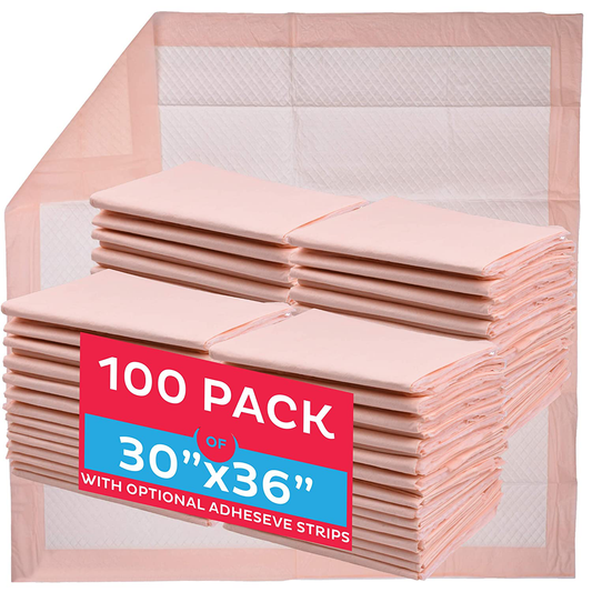 Premium Disposable Underpads 30”X36” (Packed 4X25 Case) Ultra Absorbent Chux Incontinence Bed Pads, Pet Training Pads X-Large 100/Case Animals & Pet Supplies > Pet Supplies > Dog Supplies > Dog Diaper Pads & Liners A WORLD OF DEALS   