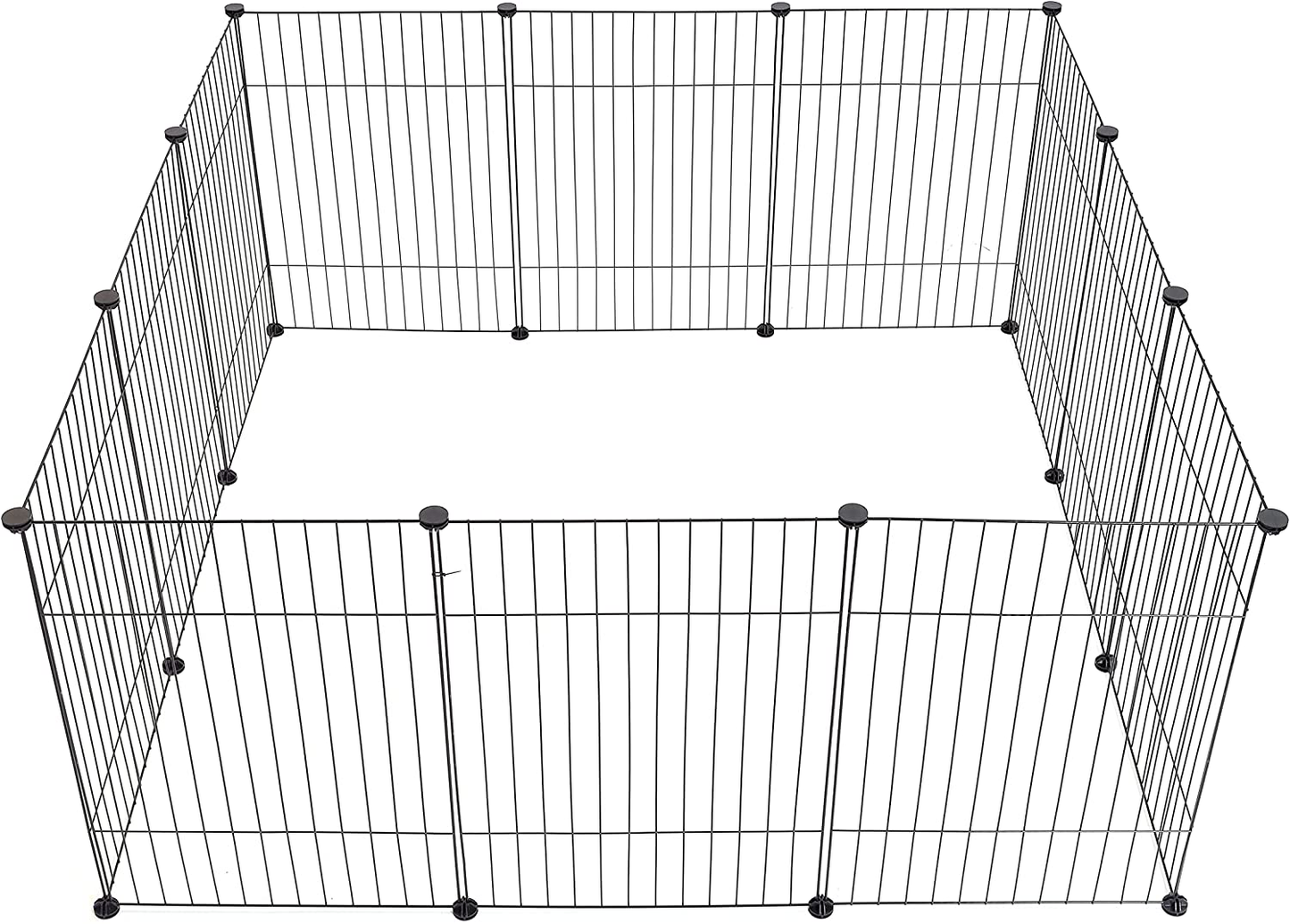 Allisandro Small Pet Playpen, Small Animal Cage for Indoor Outdoor Use, Foldable Yard Fence for Small Animal, Puppy, Kitten, Guinea Pigs, Bunny, Turtle, Hamster Animals & Pet Supplies > Pet Supplies > Small Animal Supplies > Small Animal Habitats & Cages Allisandro Black 12 Playpen 