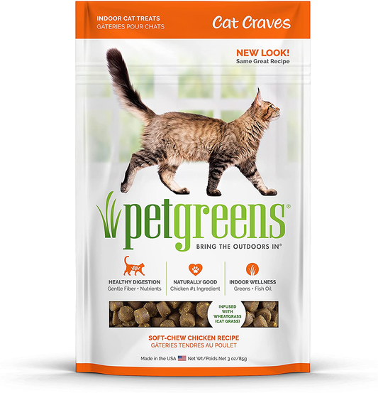 Pet Greens Semi-Moist Cat Craves Treats Animals & Pet Supplies > Pet Supplies > Cat Supplies > Cat Treats Pet Greens Chicken  