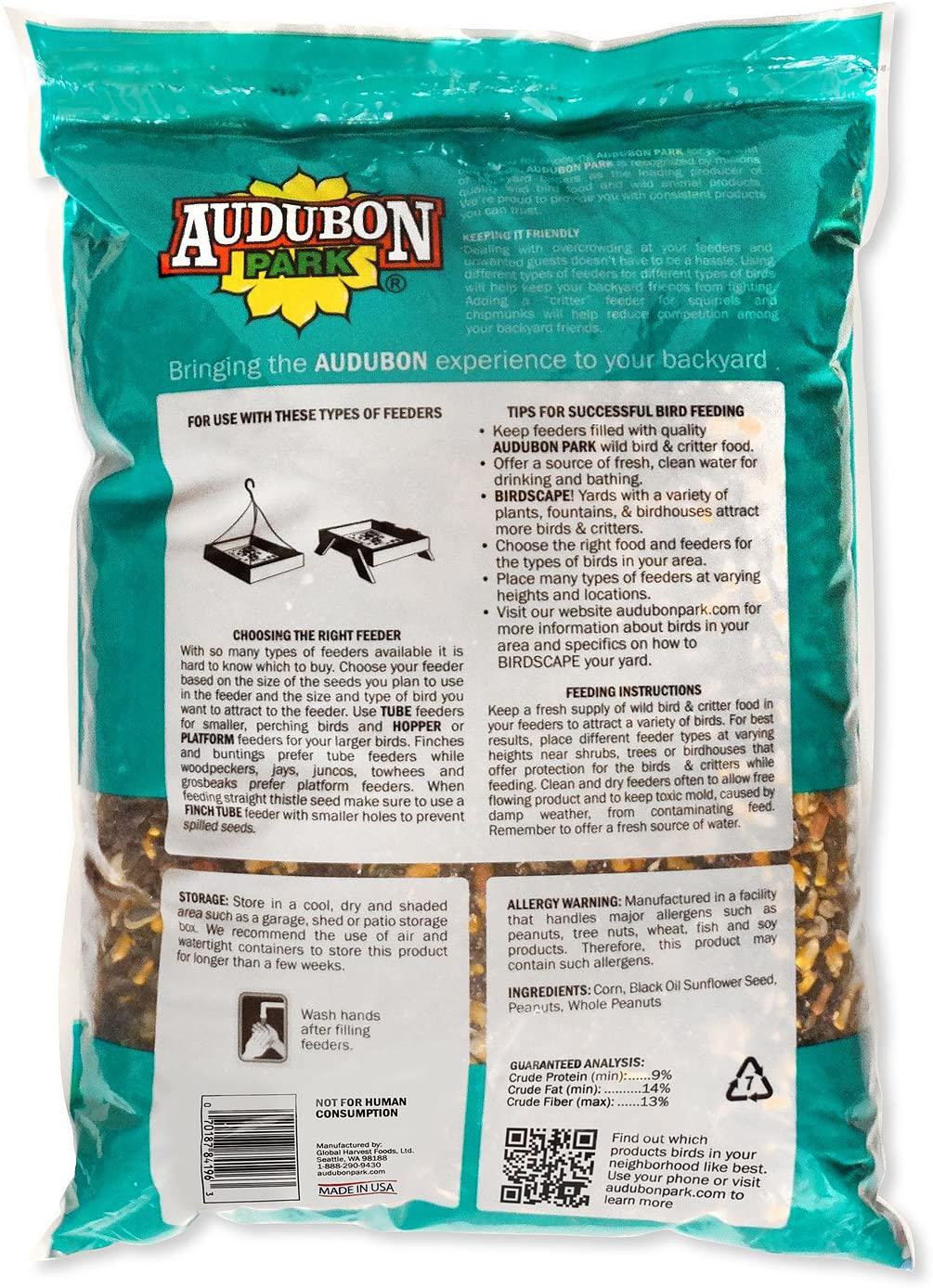 Audubon Park 12243 Critter Crunch Wild Bird and Critter Food, 15-Pounds Animals & Pet Supplies > Pet Supplies > Bird Supplies > Bird Food Audubon Park   