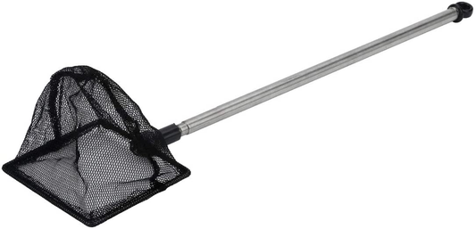 Pawfly 3 Inch Telescopic Aquarium Net Fine Mesh Small Fishnet with Extendable Stainless Steel Handle Animals & Pet Supplies > Pet Supplies > Fish Supplies > Aquarium Fish Nets Pawfly Black  