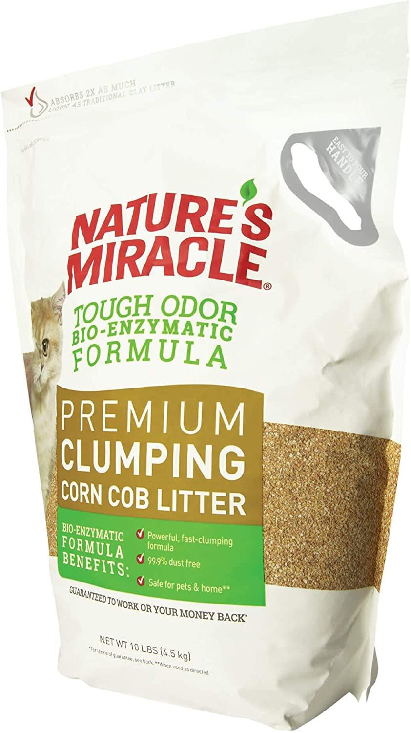 Nature'S Miracle Premium Clumping Corn Cob Litter, Tough Odor Bio-Enzymatic Formula, Dust Free Animals & Pet Supplies > Pet Supplies > Cat Supplies > Cat Litter Nature's Miracle   