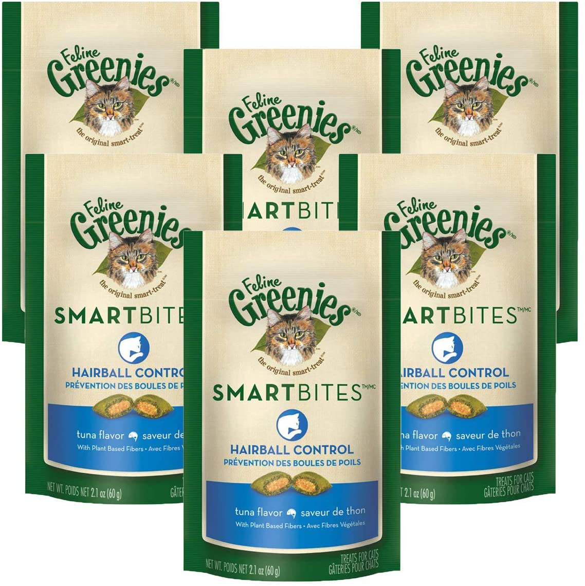 Feline Greenies Smartbites Cat Treats 6 Pack Animals & Pet Supplies > Pet Supplies > Cat Supplies > Cat Treats Greenies   