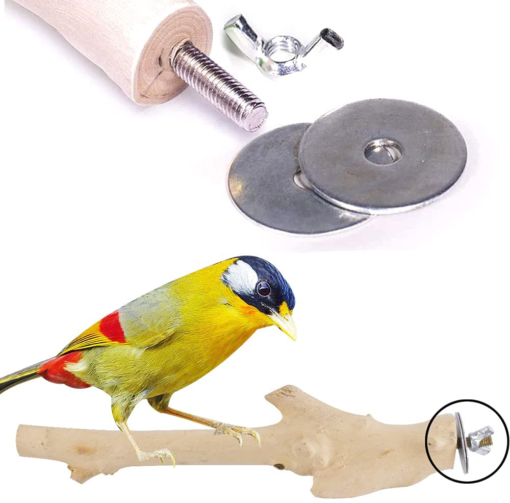 Bird Cage Feeder Stand Perches Accessories Hardware 16 Clamps 8 Screws 8 Bolts 1 Drill for Holding Water Food Cups Bowls Metal Replacements Hamster Board Pole Fixing Breeding Box Double-Headed Screw Animals & Pet Supplies > Pet Supplies > Bird Supplies > Bird Cages & Stands HongFuni   