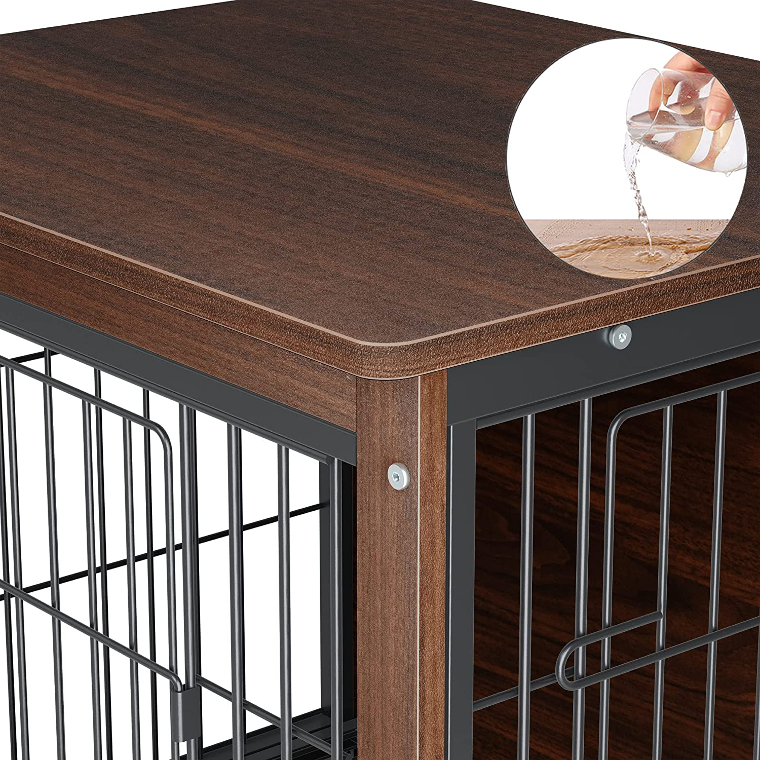 End Table Dog Crate with Double Door,Wooden Pet Kennel with Floor Tray, Furniture Style Indoor Dog House for Small Medium Dogs Animals & Pet Supplies > Pet Supplies > Dog Supplies > Dog Houses Generic   