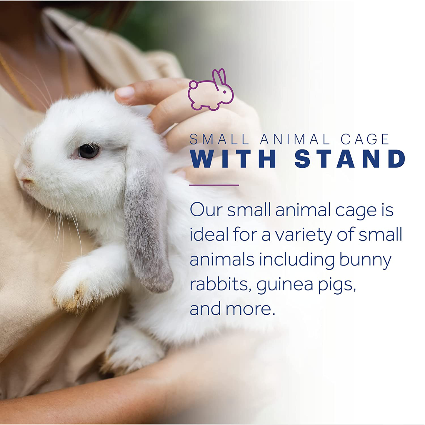 Prevue Hendryx Cocoa & Cream Small Animal Cage Stand