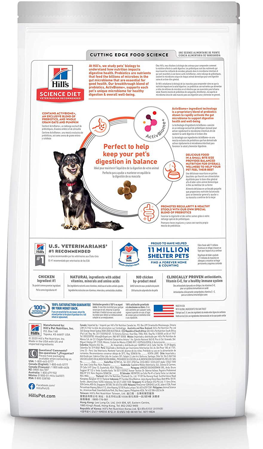 Hill'S Science Diet Adult, Small Bites, Dog Dry Food Perfect Digestion Animals & Pet Supplies > Pet Supplies > Small Animal Supplies > Small Animal Treats Hill's Science Diet   