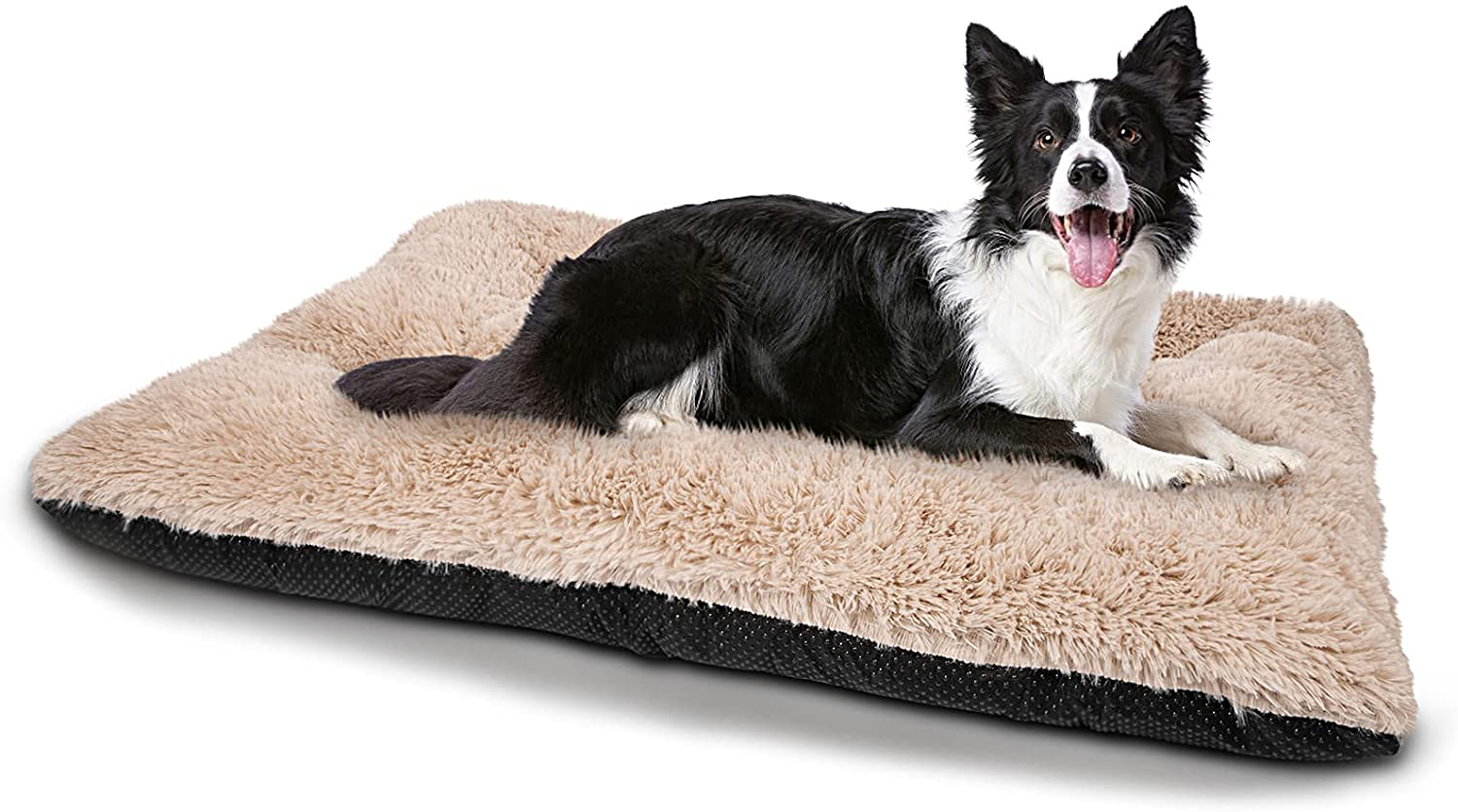 JOEJOY Dog Bed Crate Pad, Ultra Soft Calming Washable Anti-Slip Mattress Kennel Crate Bed Pad Mat 24/30/36/42 Inch for Large Extra Large Medium Small Dogs and Cats Sleeping, Anti-Slip Dog Cushion