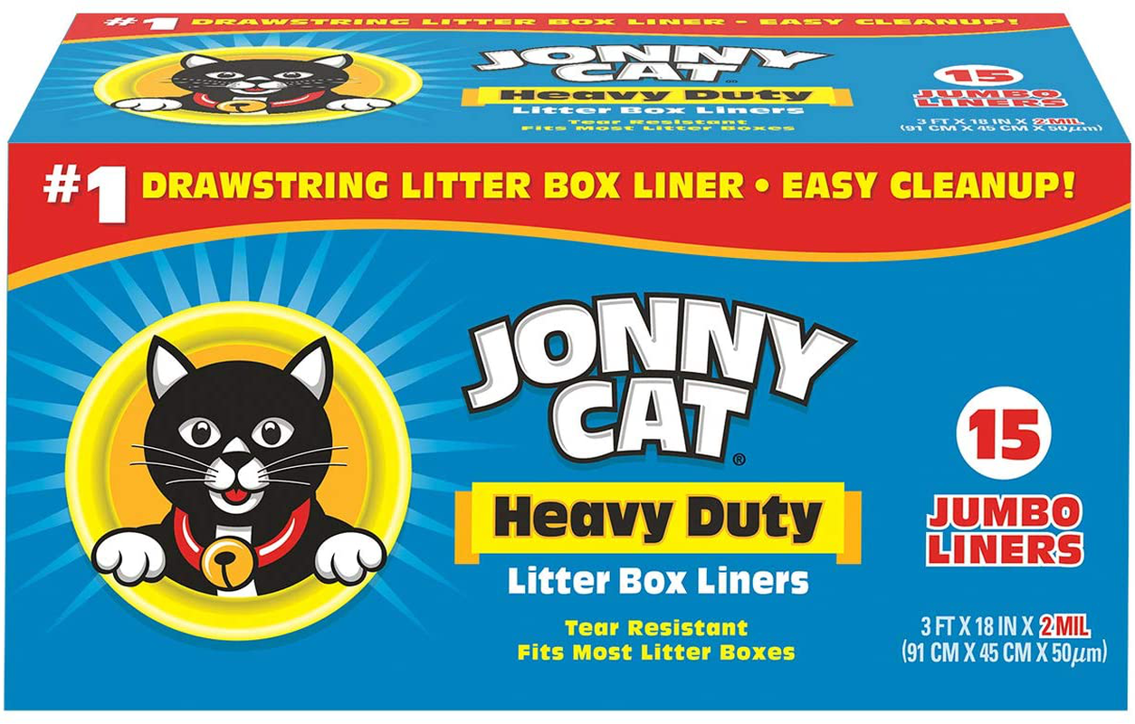 JONNY CAT Heavy Duty Litter Box Liners, Jumbo Animals & Pet Supplies > Pet Supplies > Cat Supplies > Cat Litter Box Liners JONNY CAT 15 Count  