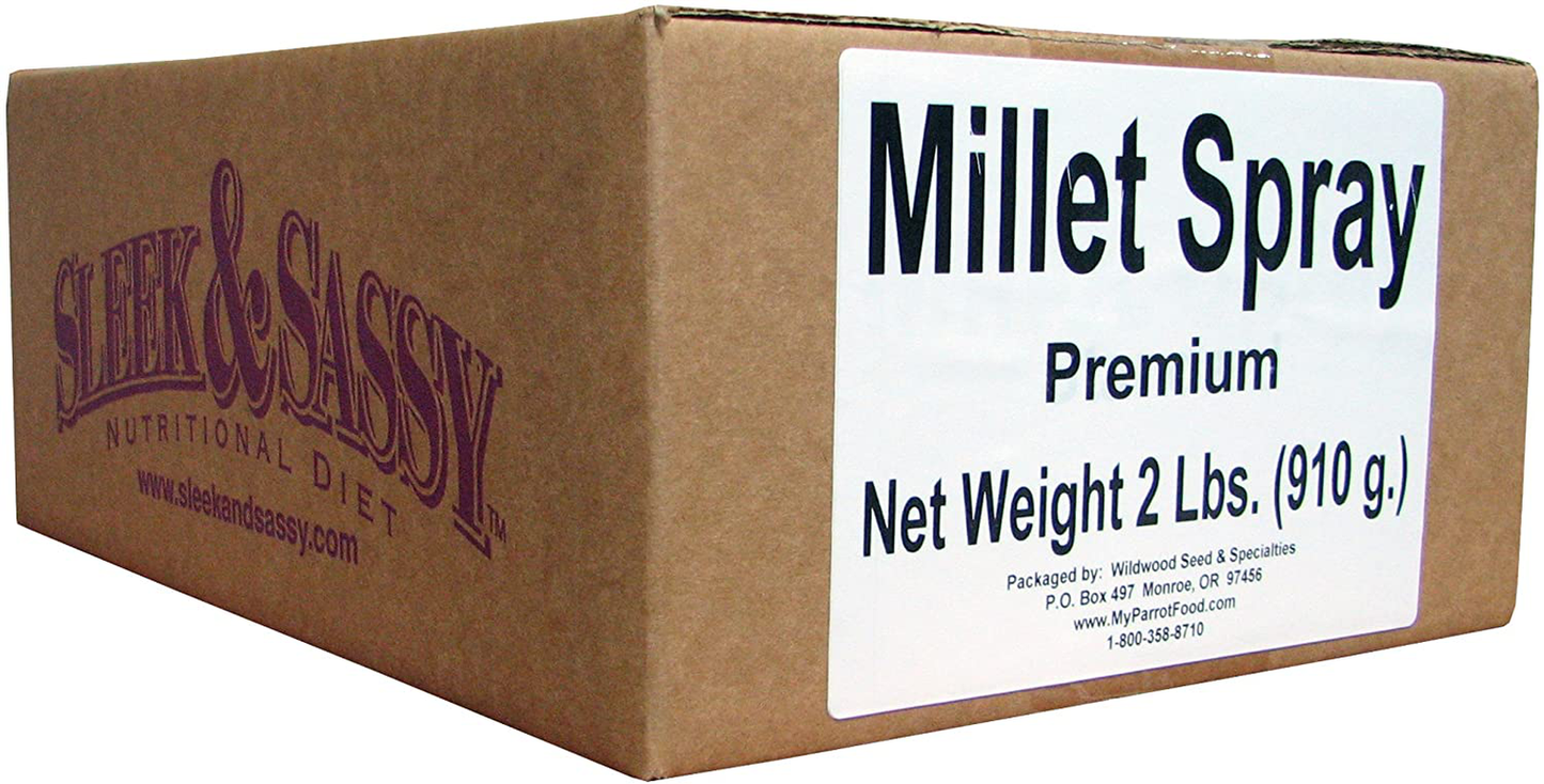 SLEEK & SASSY NUTRITIONAL DIET Golden Farms Premium Millet Spray for Birds (2 Lbs.)