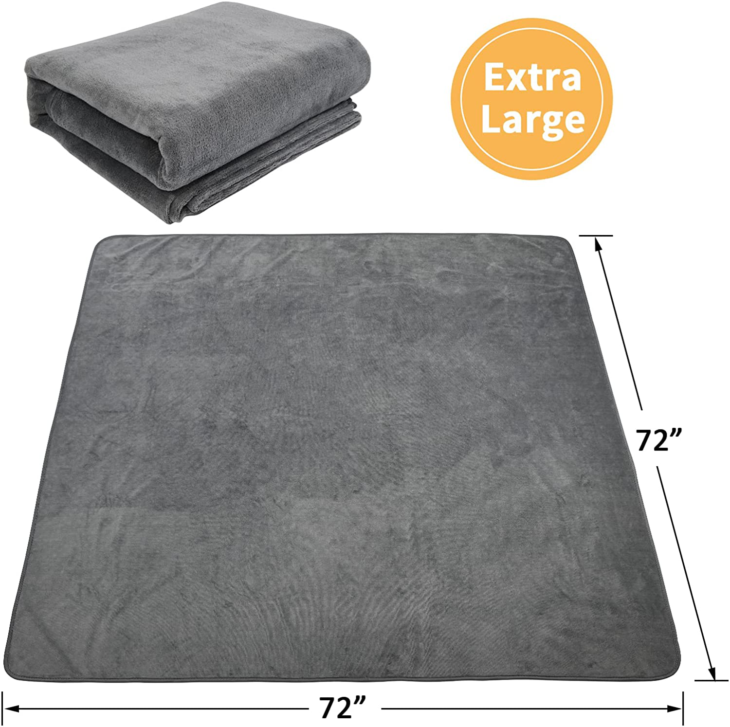 Dog Pee Pad Washable-Extra Large 72X72/65X48 Instant Absorb Training Pads Non-Slip Pet Playpen Mat Waterproof Reusable Floor Mat for Puppy/Senior Dog Whelping Incontinence Housebreaking Animals & Pet Supplies > Pet Supplies > Dog Supplies > Dog Kennels & Runs PICK FOR LIFE   