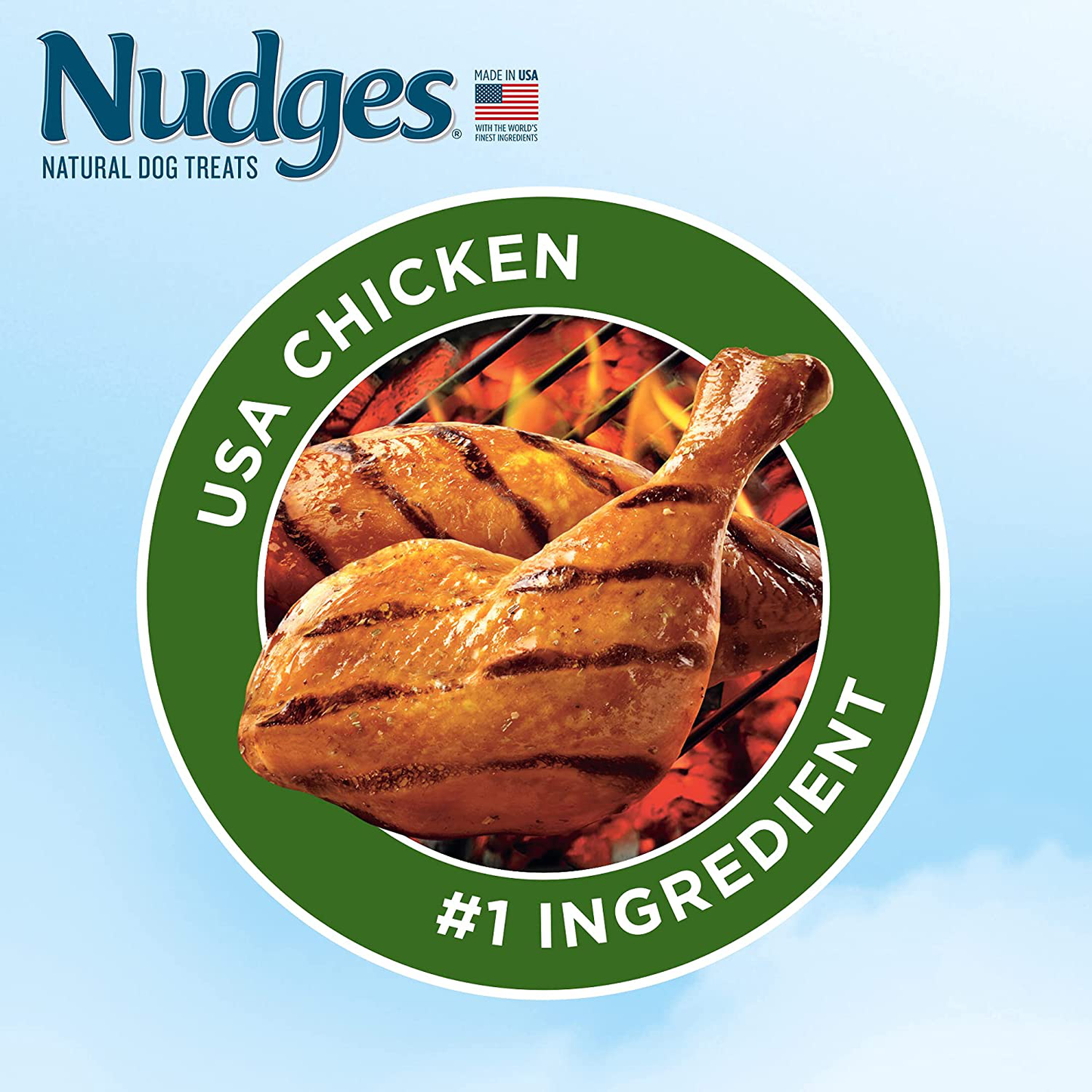 Nudges Natural Dog Treats Grillers Made with Real Chicken Animals & Pet Supplies > Pet Supplies > Small Animal Supplies > Small Animal Treats Nudges   