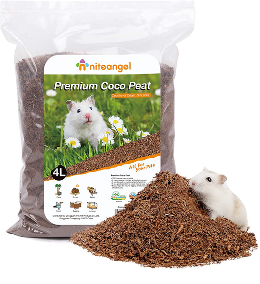 Niteangel Coco Peat & Chips Dry Digging & Burrowing Base for Rodent Pets Animals & Pet Supplies > Pet Supplies > Small Animal Supplies > Small Animal Bedding Niteangel Coco Peat  