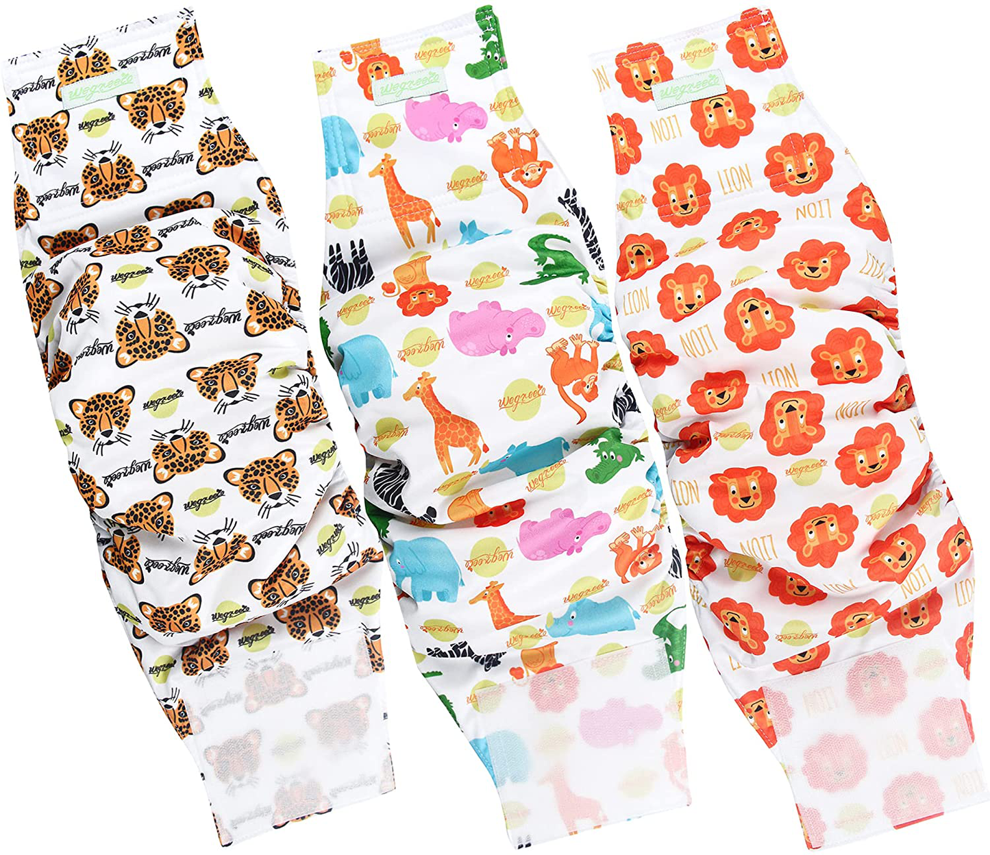 Wegreeco Washable Male Dog Belly Band (Stylish Pattern) - Pack of 3 - Washable Male Dog Belly Wrap, Dog Diapers Male Animals & Pet Supplies > Pet Supplies > Dog Supplies > Dog Diaper Pads & Liners wegreeco   