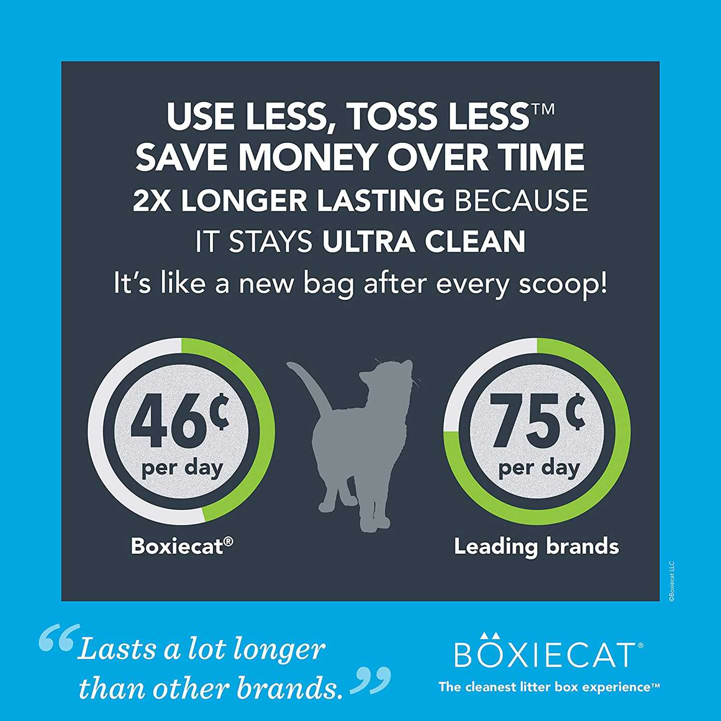 Boxiecat Premium Clumping Cat Litter - Scent Free - Clay Formula - Ultra Clean Litter Box, Longer Lasting Odor Control, Hard Clumping Litter, 99.9% Dust Free Animals & Pet Supplies > Pet Supplies > Cat Supplies > Cat Litter Boxiecat LLC   