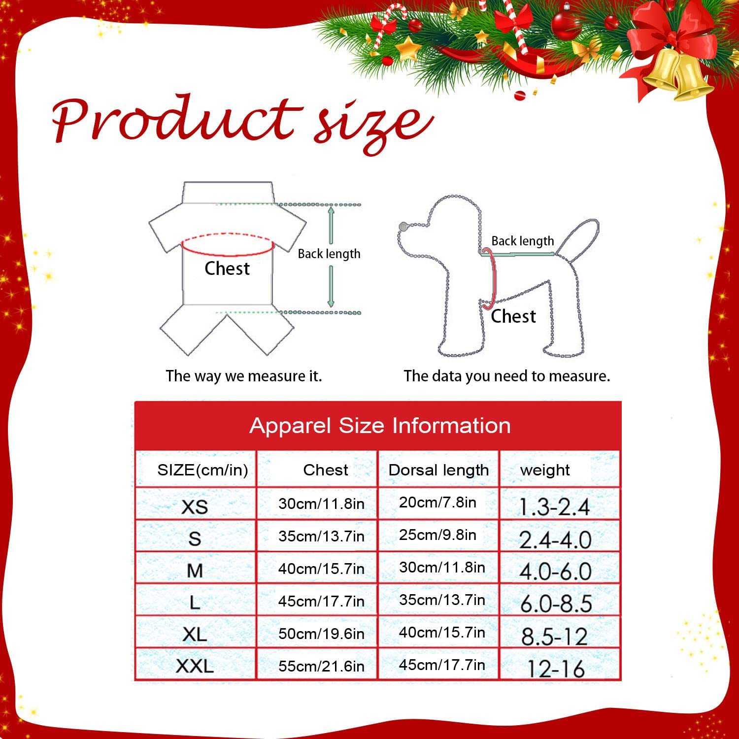 Christmas Pet Costume, Reindeer Snowflake Christmas Pet Dog Shirt for Small Dogs and Cat