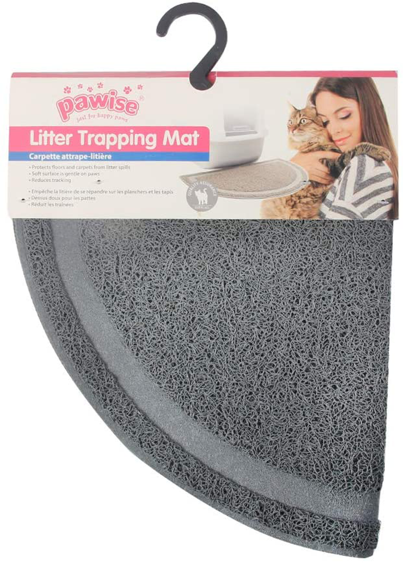 PAWISE Cat Litter Mat Trapping Mat Litter Box Rug Carpet Easy Clean Washable for Floor Waterproof Animals & Pet Supplies > Pet Supplies > Cat Supplies > Cat Litter Box Mats PAWISE   