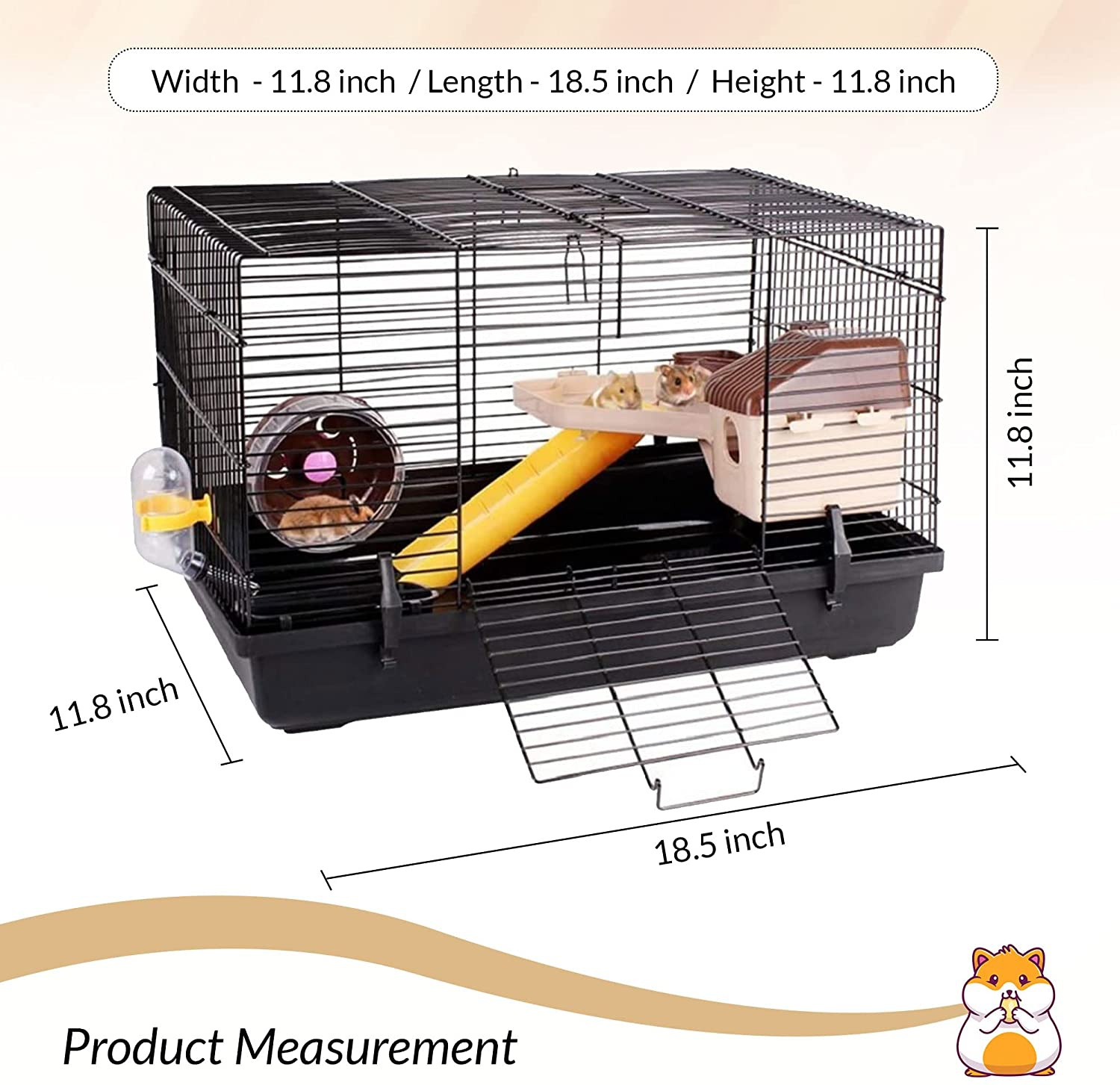 Hamster cage size dwarf deals
