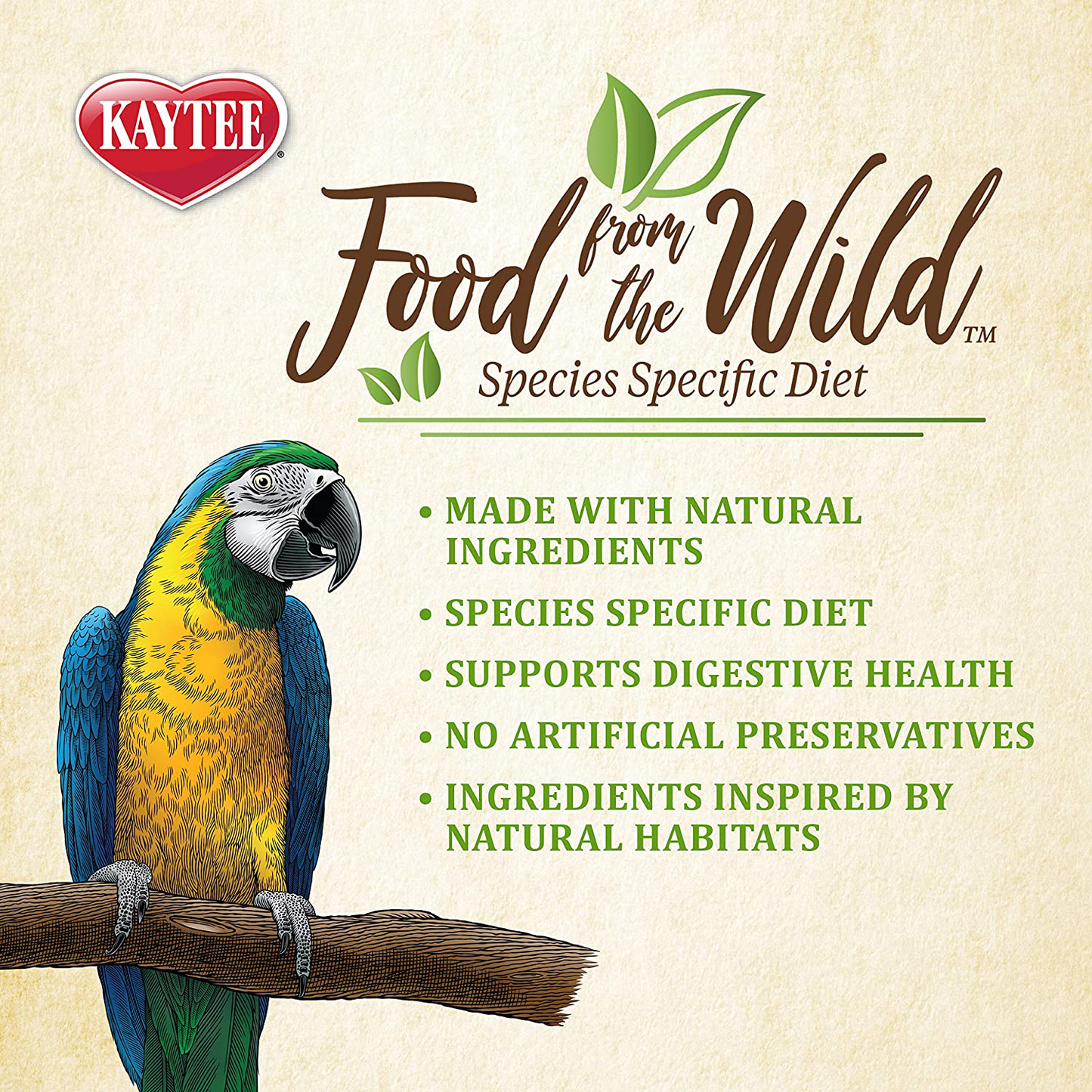 Kaytee Food from the Wild, Macaw Food, 2.5 Pounds Animals & Pet Supplies > Pet Supplies > Bird Supplies > Bird Treats Kaytee   