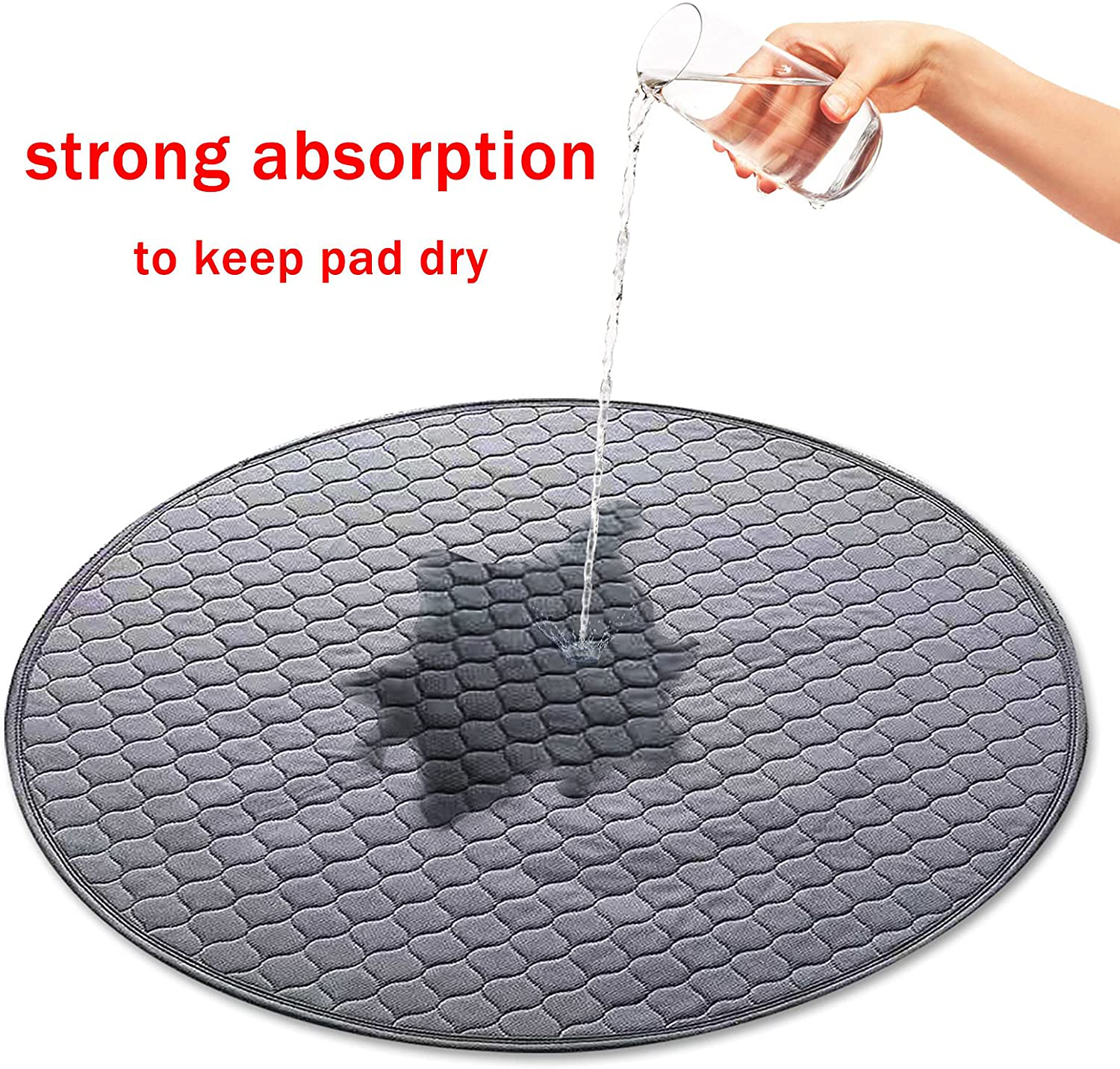 Hausure Waterproof Reusable Dog Pee Pads Super Absorbent Washable Dog Training Pads Whelping Pee Pads Animals & Pet Supplies > Pet Supplies > Cat Supplies > Cat Litter Box Mats Hausure   