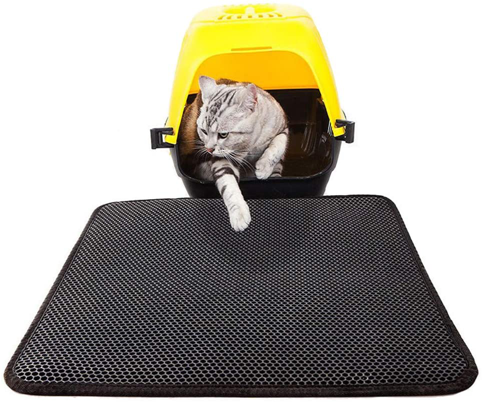 Amaping Original Premium Durable Cat Litter Mat, XL Jumbo, No Phthalate, Water Resistant, Traps Litter from Box and Cats, Scatter Control, Mats Soft on Kitty Paws, Easy Clean Mats Animals & Pet Supplies > Pet Supplies > Cat Supplies > Cat Litter Box Mats Amaping   