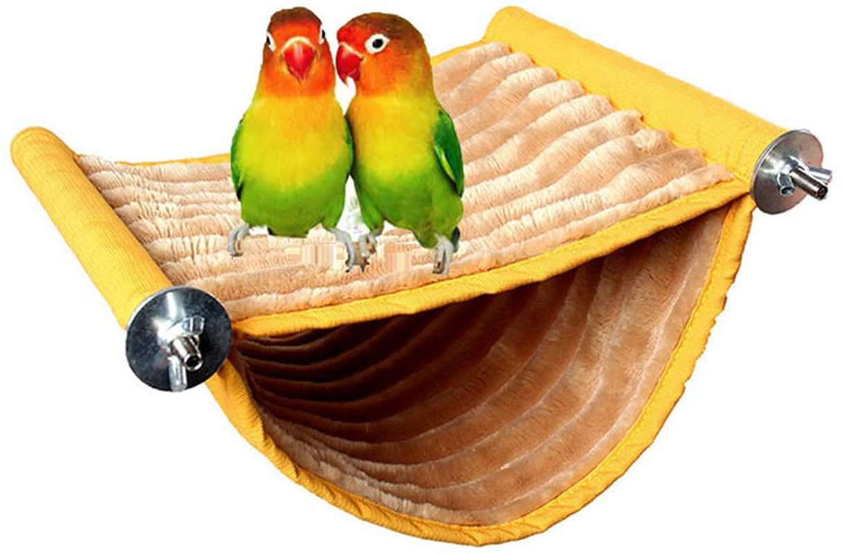 Bird Nest House Hanging Hammock Bed Toy for Pet Parrot Budgie Parakeet Cockatiel Conure Cockatoo African Grey Amazon Lovebird Finch Canary Hamster Rat Gerbils Chinchilla Guinea Pig Cage Perch Animals & Pet Supplies > Pet Supplies > Bird Supplies > Bird Ladders & Perches Keersi Medium  