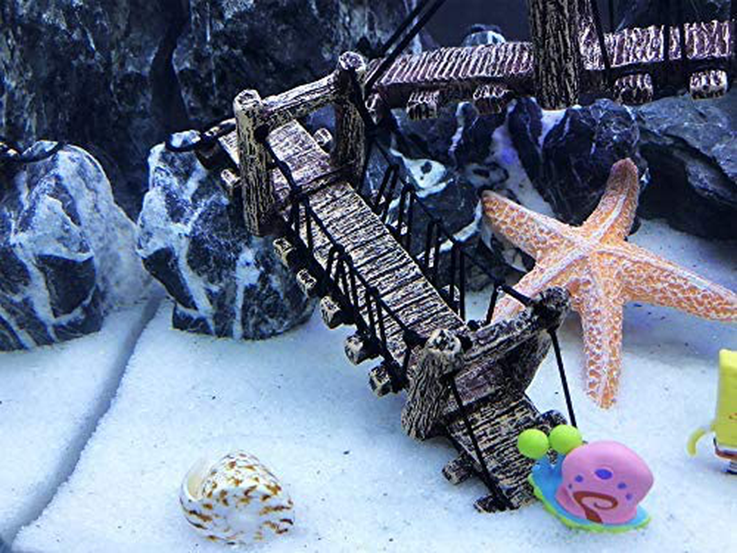 Driew Aquarium Bridge, Fish Tank Decorations Fish Tank Ornaments Pack of 2 Animals & Pet Supplies > Pet Supplies > Fish Supplies > Aquarium Decor Driew   