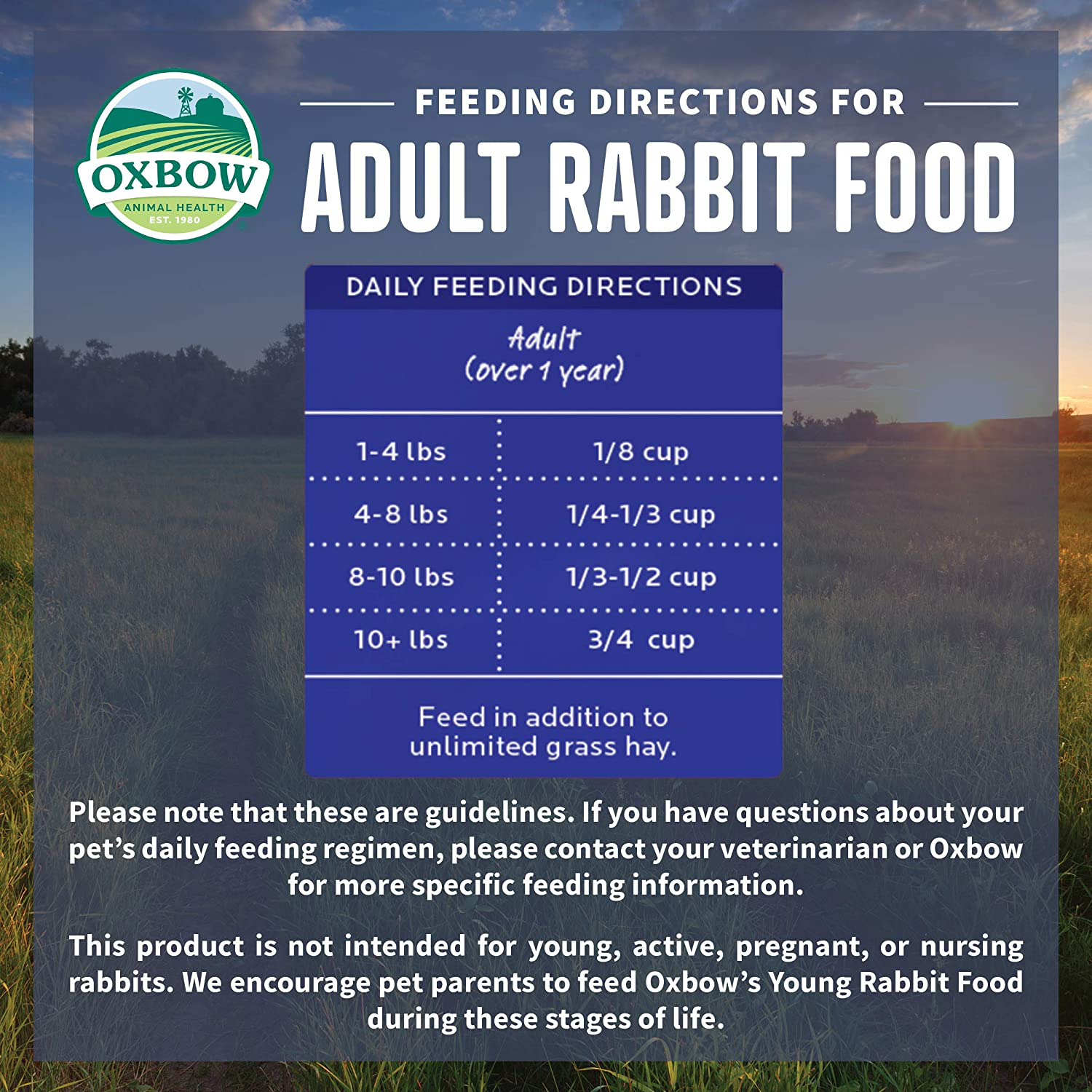 Oxbow Animal Health Organic Bounty Adult Rabbit Food - All Natural Rabbit Pellets - 3 Lb. Animals & Pet Supplies > Pet Supplies > Small Animal Supplies > Small Animal Food Oxbow   