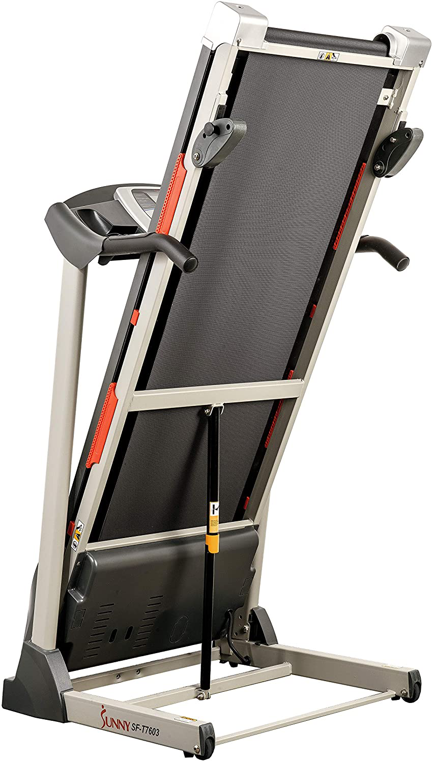 Sunny health & fitness treadmill folding motorized running machine 2025