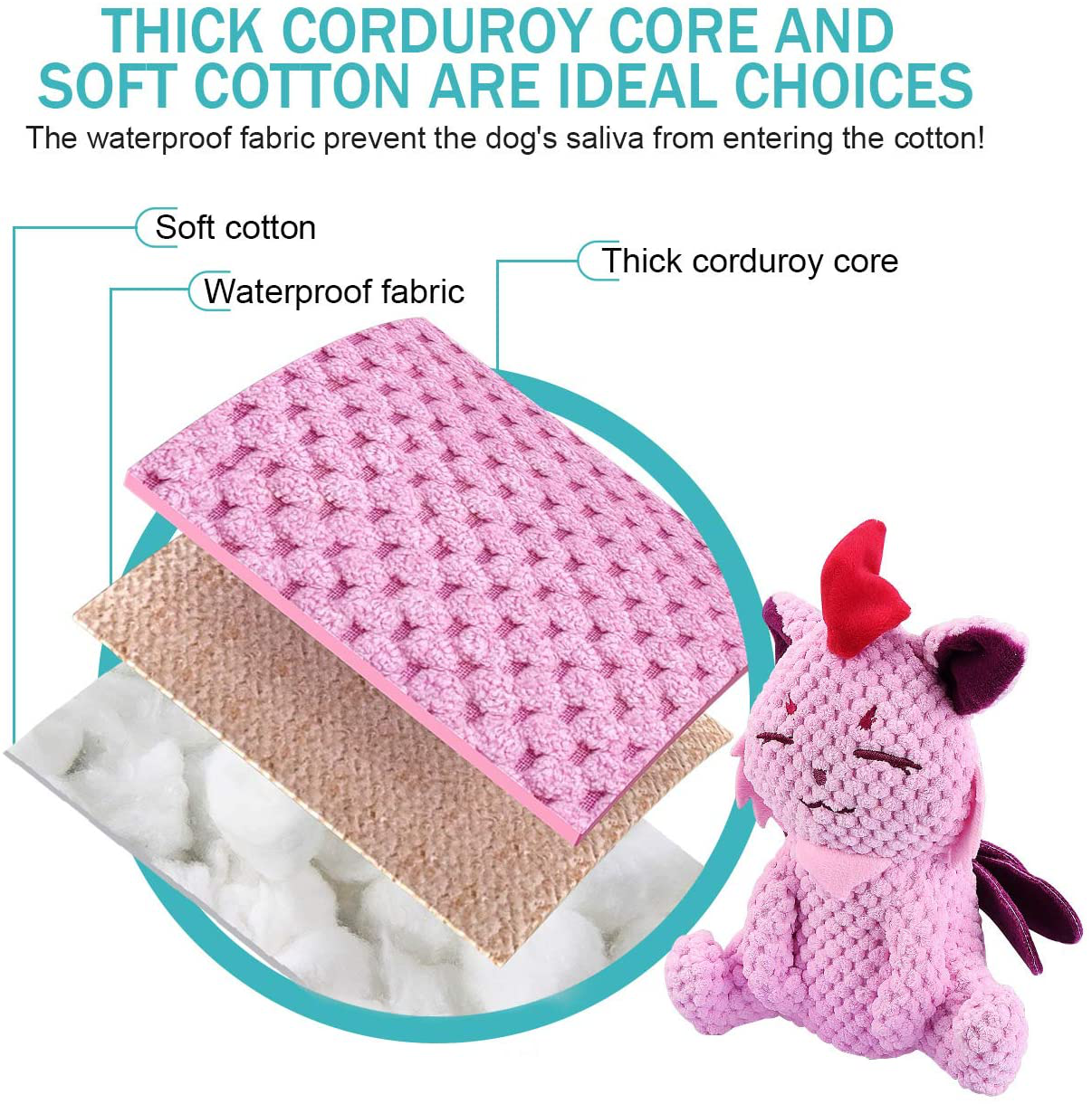 Durable stuffed dog deals toys