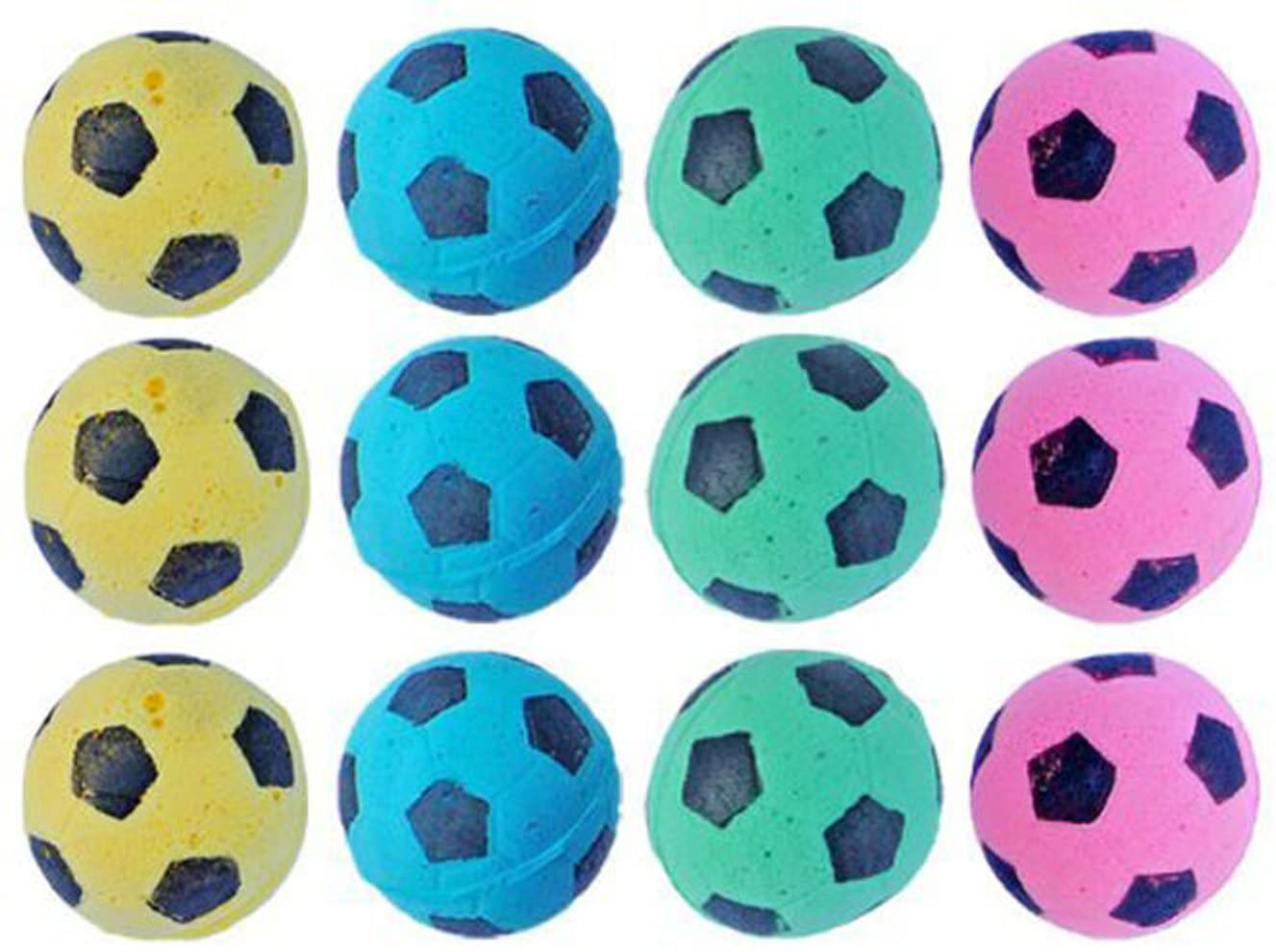 PETFAVORITES Foam Soccer Balls Cat Toys Animals & Pet Supplies > Pet Supplies > Cat Supplies > Cat Toys PETFAVORITES 12 Pack  