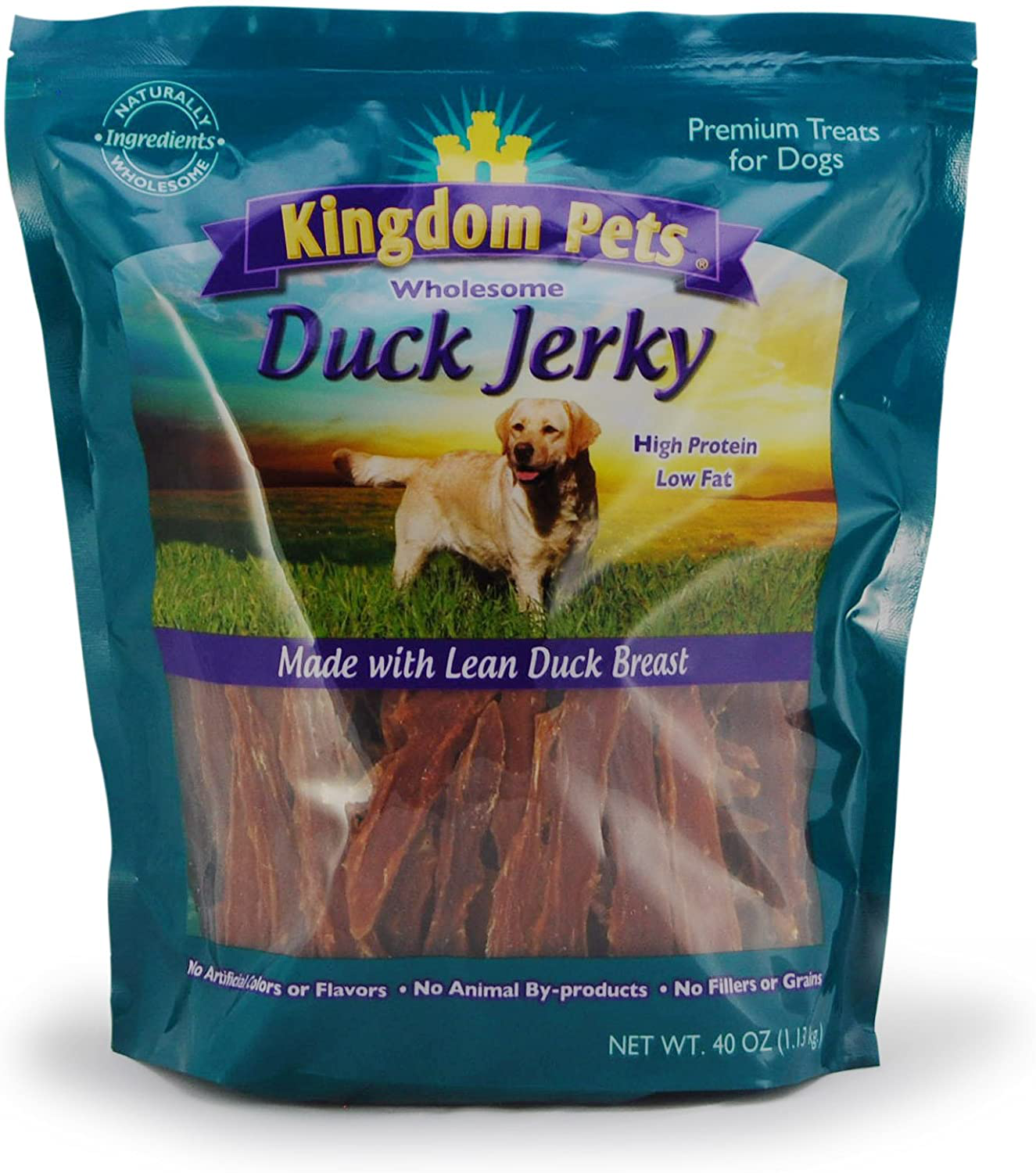 Kingdom Pets Duck Breast Jerky, Premium Treats for Dogs, 40 Oz. Bag Animals & Pet Supplies > Pet Supplies > Dog Supplies > Dog Treats Kingdom Pets   