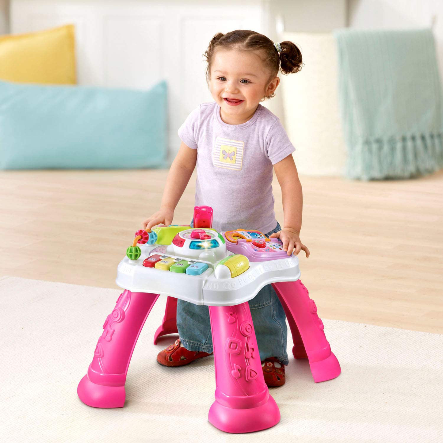 Vtech Sit-To-Stand Learn & Discover Table, Pink Animals & Pet Supplies > Pet Supplies > Bird Supplies > Bird Gyms & Playstands VTech   