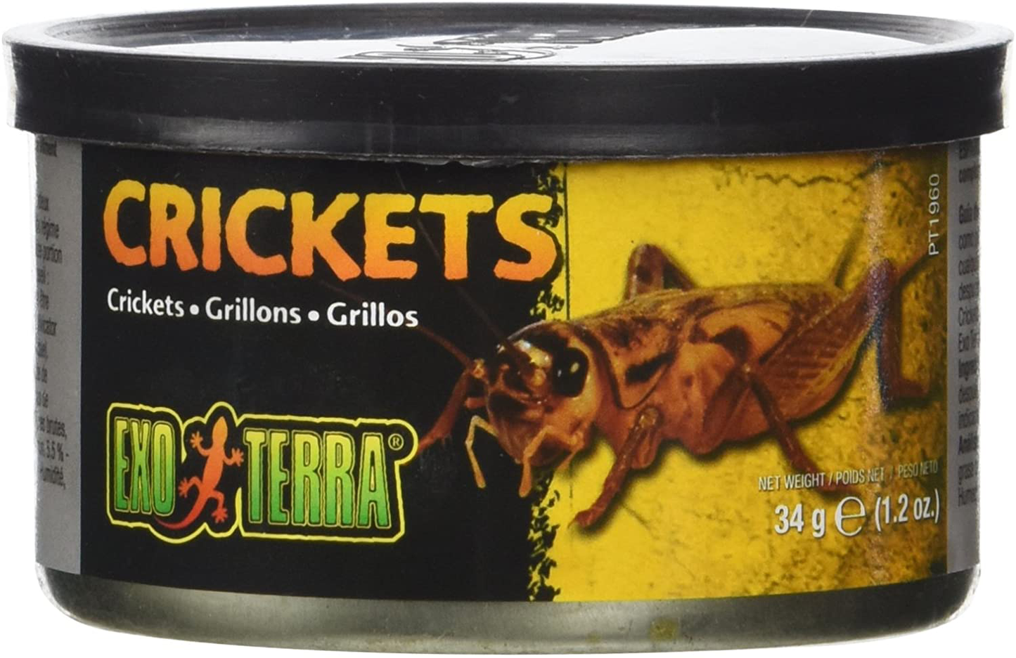 Exo Terra Specialty Reptile Food, Canned Crickets for Reptiles, PT1960 Animals & Pet Supplies > Pet Supplies > Reptile & Amphibian Supplies > Reptile & Amphibian Food Exo Terra   