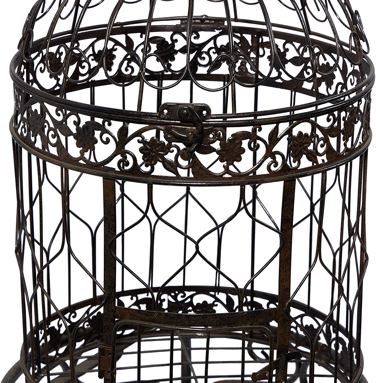 Deco 79 55122 Benzara Victorian Style Bird Cage, 47" H/14 W, Black Animals & Pet Supplies > Pet Supplies > Bird Supplies > Bird Cages & Stands Deco 79   