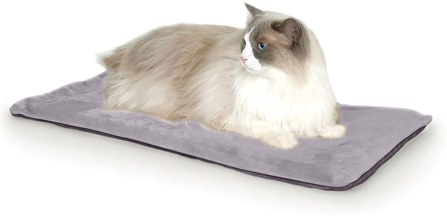 K&H Pet Products Heated Thermo-Kitty Mat Reversible Cat Bed Animals & Pet Supplies > Pet Supplies > Cat Supplies > Cat Beds K&H PET PRODUCTS Gray  